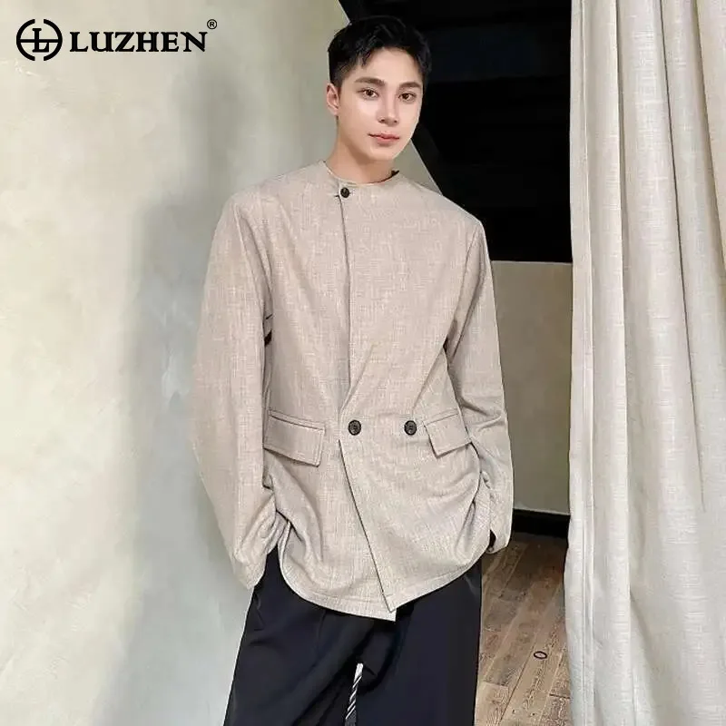 LUZHEN Casual Personalized Suit Original Tops Spring Jackets Pullover Trendy Plain Thin Long Sleeve Shirt 2026 New Coats JY9143