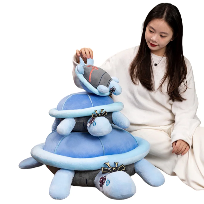 

New Interesting Creative Blue Turtle Shell Comfortable Plush Toys Sofa Decoration Kids Girls Birthday Christmas Halloween Gift