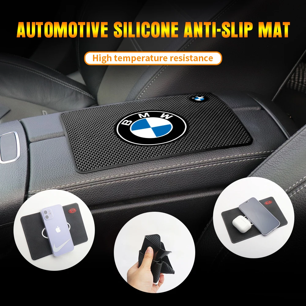 Car Dashboard Sticky Non Slip PVC Mat Phone Holder Anti-Slip Silicone Mat For BMW M M1 M2 M3 M4 M5 M6 M7 M8 X1 X3 X5 E39 E46