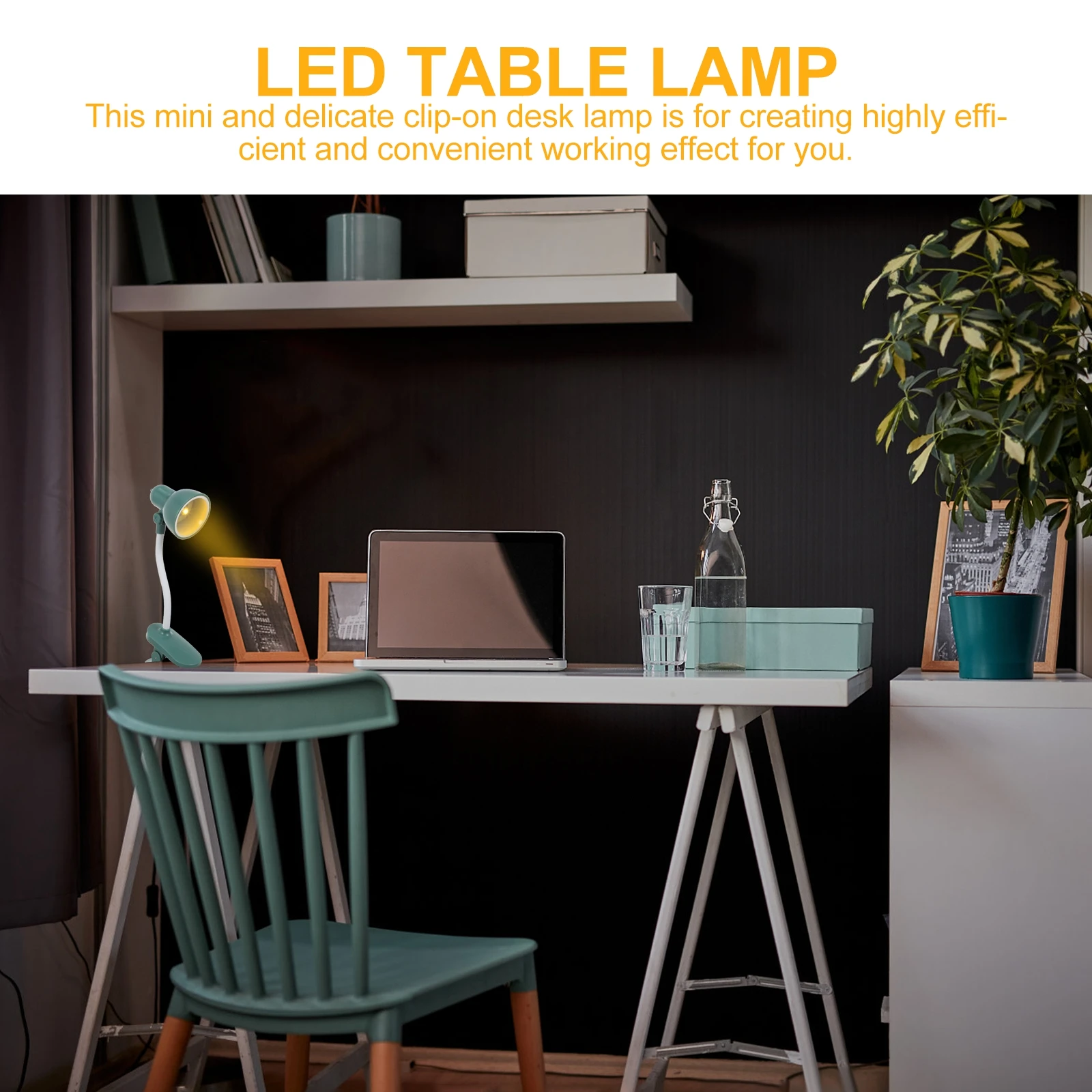 

Desk Lamp Clip on Flexible LED Eye Protection Reading Light Mini Table Study Bedroom Dormitory Gift Adjustable Foldable Night