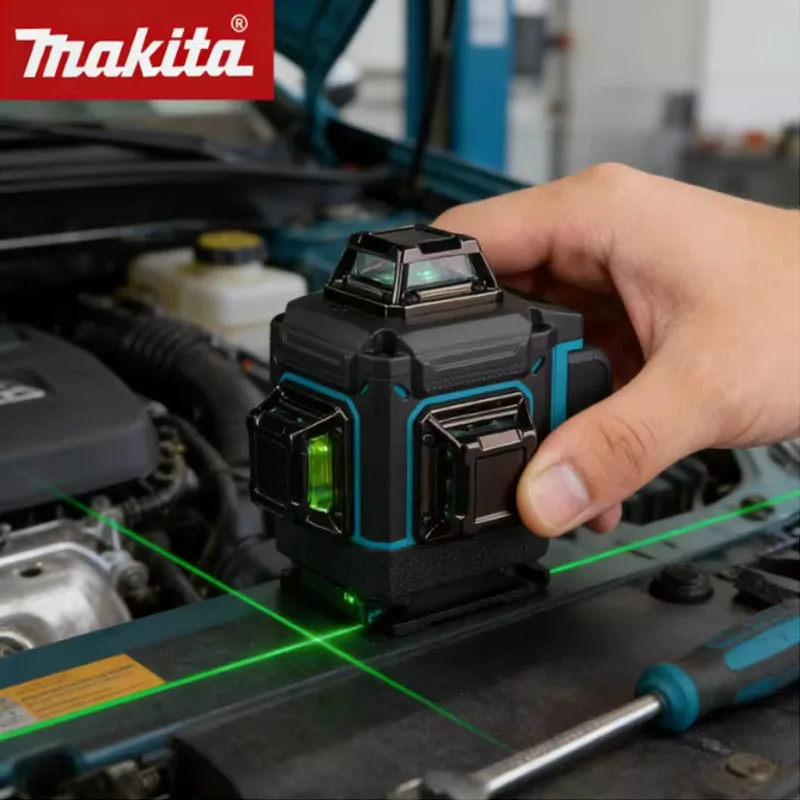 

Makita 360° Vertical 3‑4D Laser Level 16‑Line Green‑Beam Self‑Leveling Cross‑Line for Precision Measurement 2026 New Model