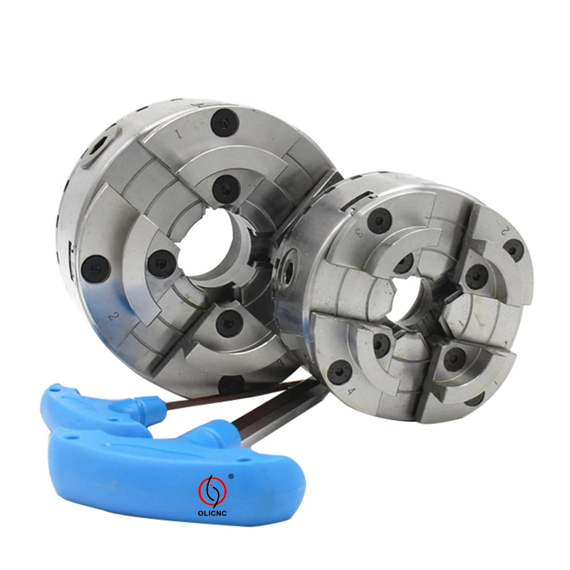 

4-Inch M33*3.5 Steel Scroll 4 Jaw Chucks New and Used Condition Wood Working Wooden Chuck for Machinery Industries