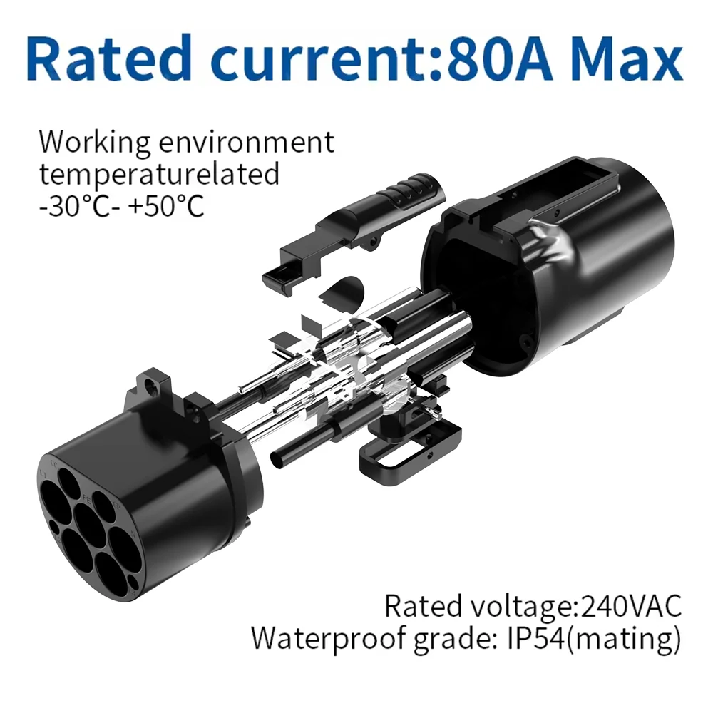 

Nacs to Gbt Ev Charging Adapter for Byd Atto 3 Seal Xpeng G9 Destination Charger 32a Ip65 Portable Ac Level 2