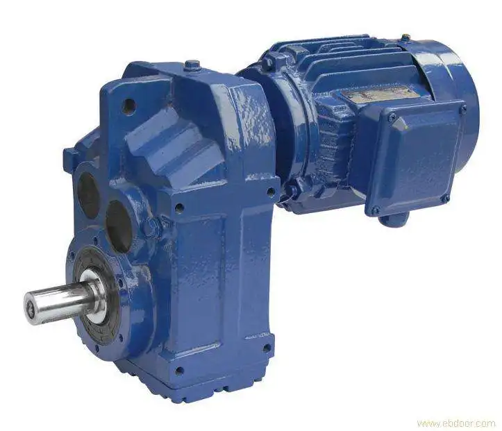 F series hollow shaft helical Gear Speed Reducer Gear motor for screw conveying