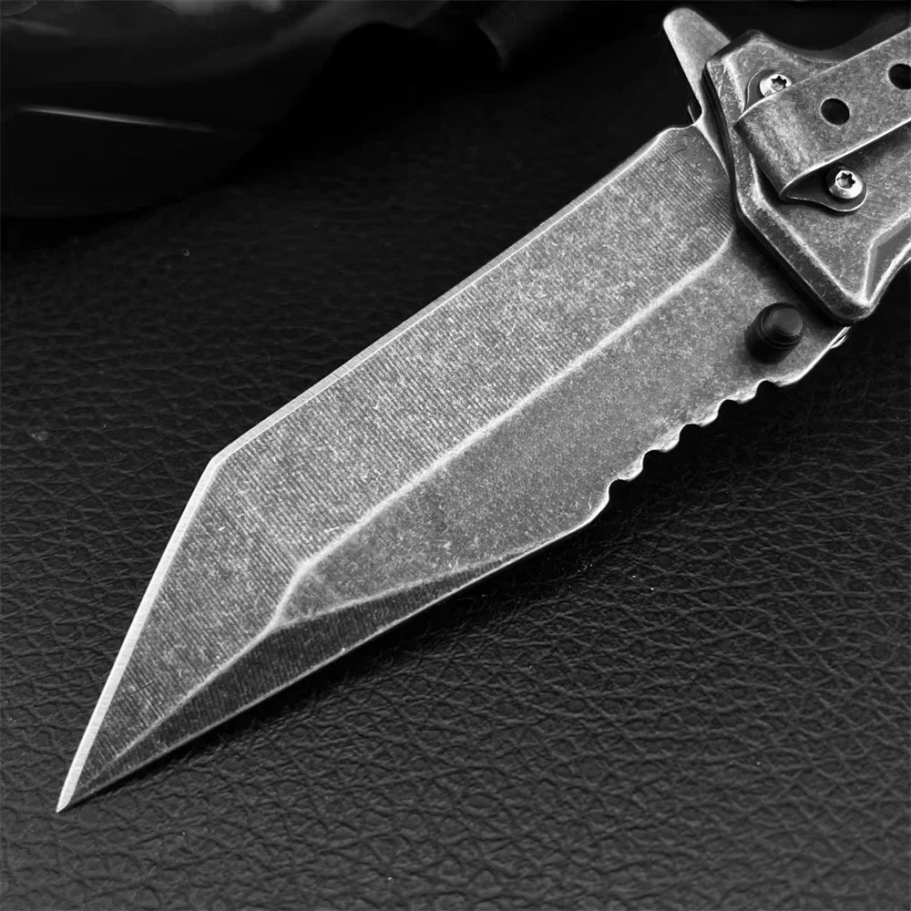 F023 Flipper Assisted Folding Knife 5Cr13Mov Tanto Steel Blade 420 Steel + G10 Handle EDC Outdoor Camping Fishing Rescue Tool - view 3