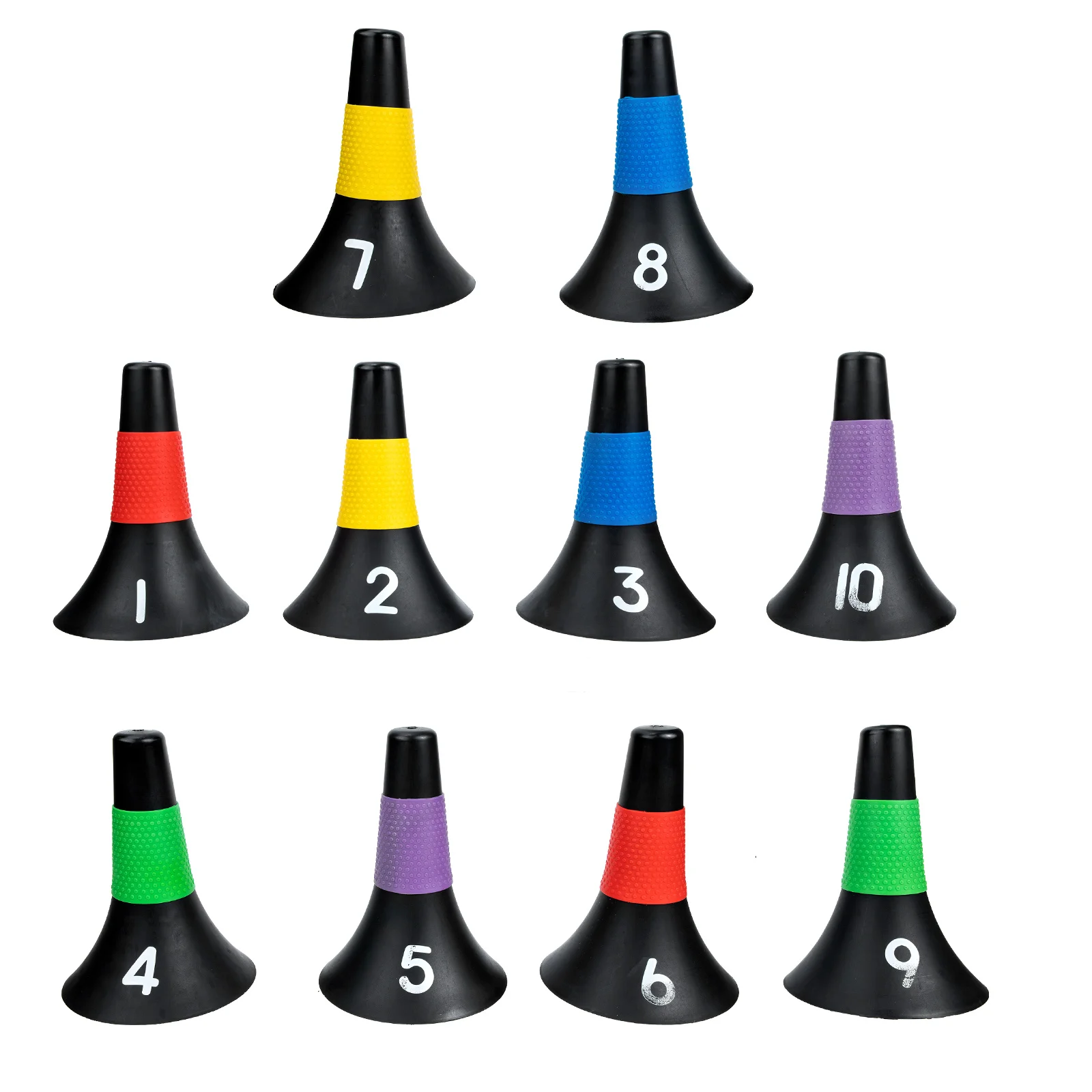 Football Cones Sign Training Agility Soccer Gadget Roadblock Plastic Portable Marker Horns Shaped Barrels Emblems