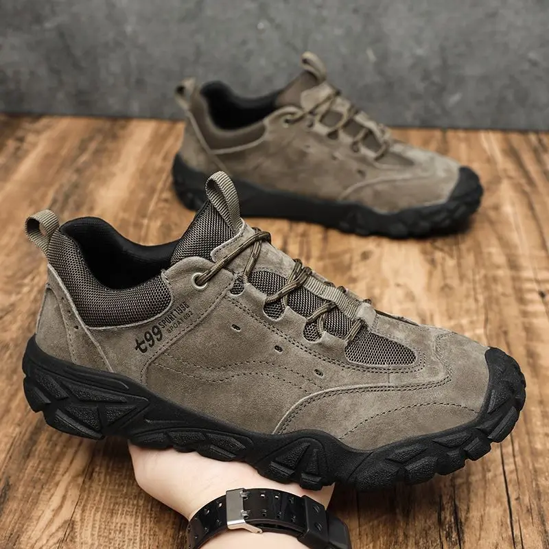 

2026 Best Selling Hiking Shoes For Man Breathable Trekking Mens Shoe Anti-Slippery Climbing Men Shoe Wearable Outdoor Shoes Men