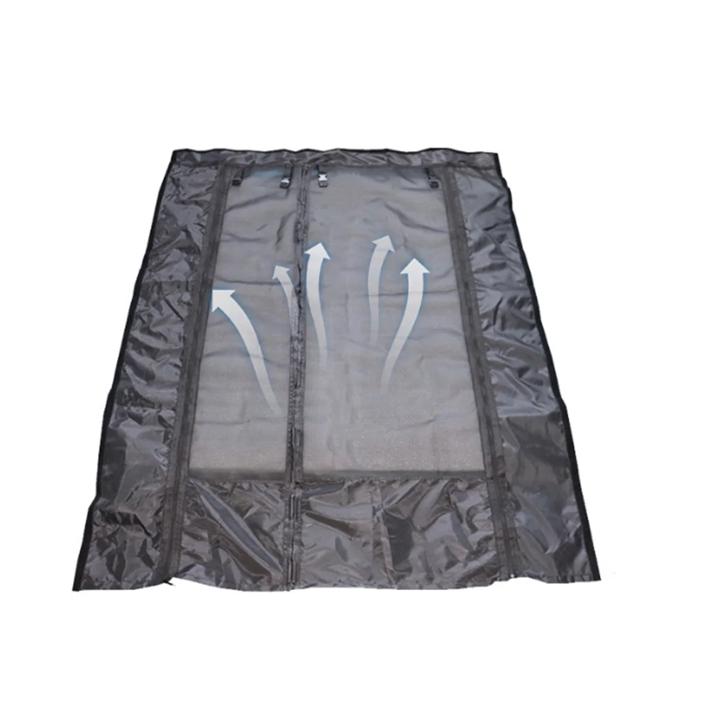Black Magnetic Closure Curtain Campervan Curtain Screen Campervan Flexible Entry Options High-density Mesh Material