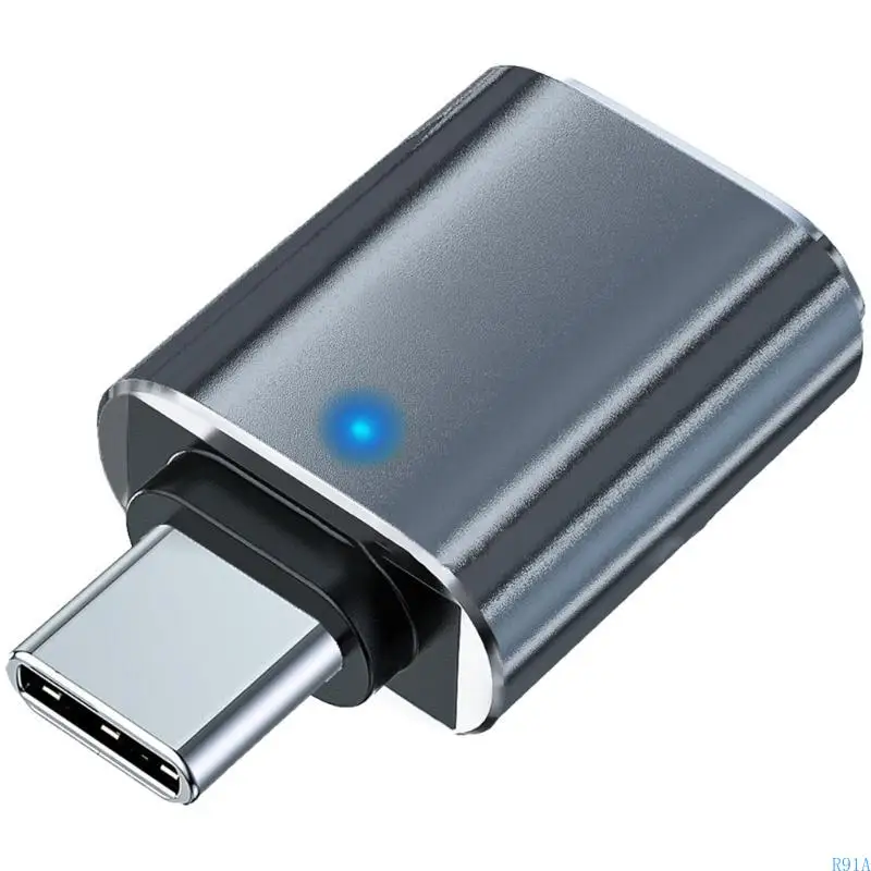 R91A USB C 암컷 대 USB 수컷 어댑터, CTYPE에서 USB3.0 충전기 케이블 OTG 어댑터