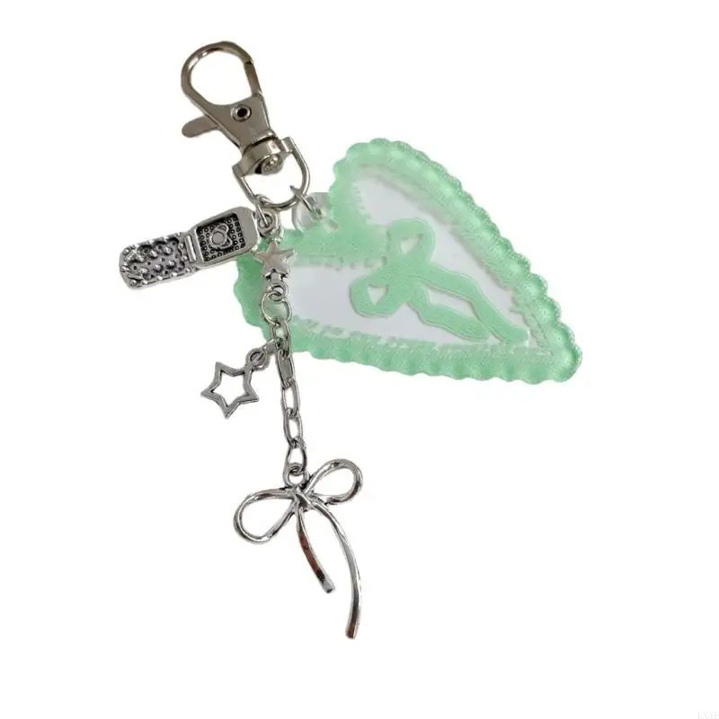 Elegant Acrylic Butterfly Knot Chain Decoration Adorned With Lace Detail For Daily Use And Gifts