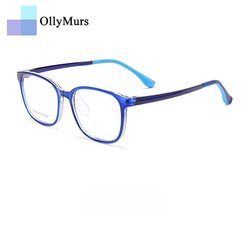 OLLYMURS 男の子と女の子快適で安全なティーンエイジャー TR90 眼鏡レトロラウンド光学処方子供用メガネフレーム