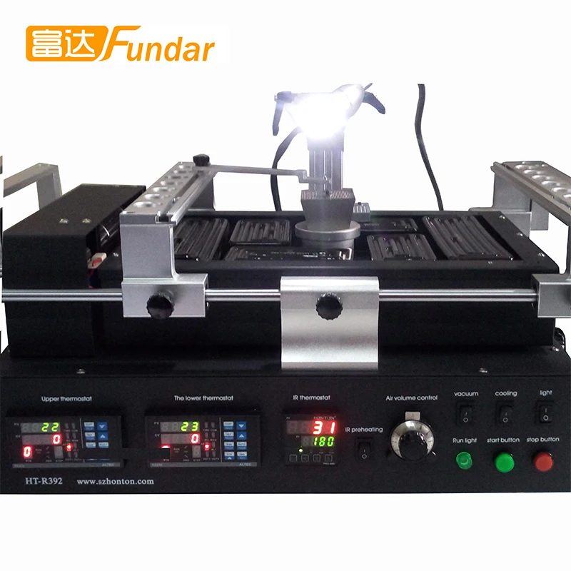 Goede drie temperatuurzones Economisch HT-392 Smd Bga Rework Soldeerstation Warmte hete lucht Rework Station