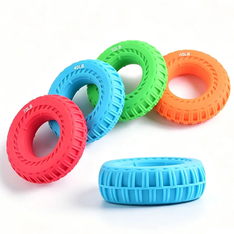 Hand Grip Ring Silicone Hand Strengthener Finger Exerciser Stress Relief Rehabilitation Training Tool Gifts