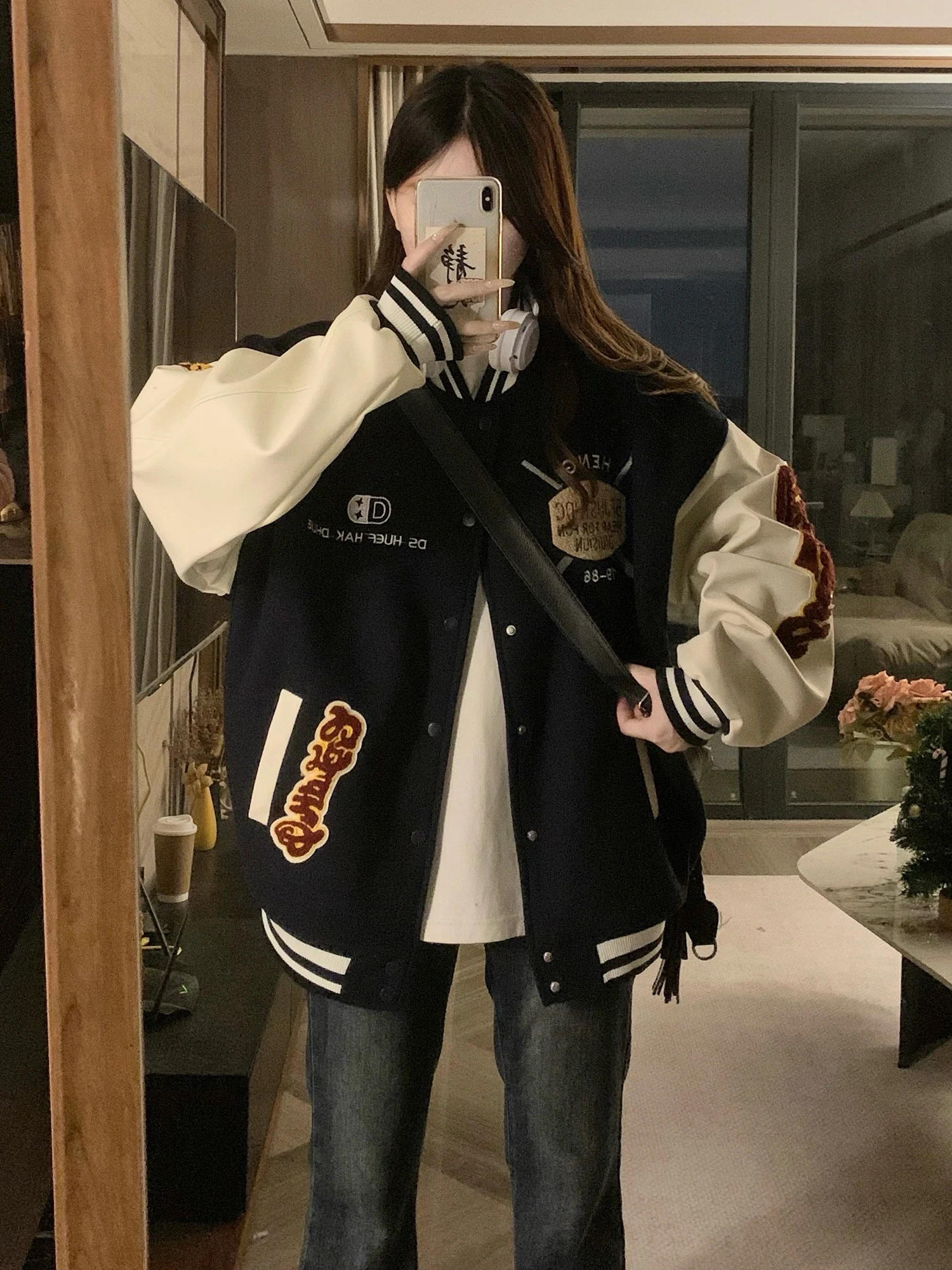 

Baseball Jackets Woman Royal Blue Womens Spring Air-Permeable Leopard Perforated Stretchy Velvet Drawstring Harajuku Crop Ladies