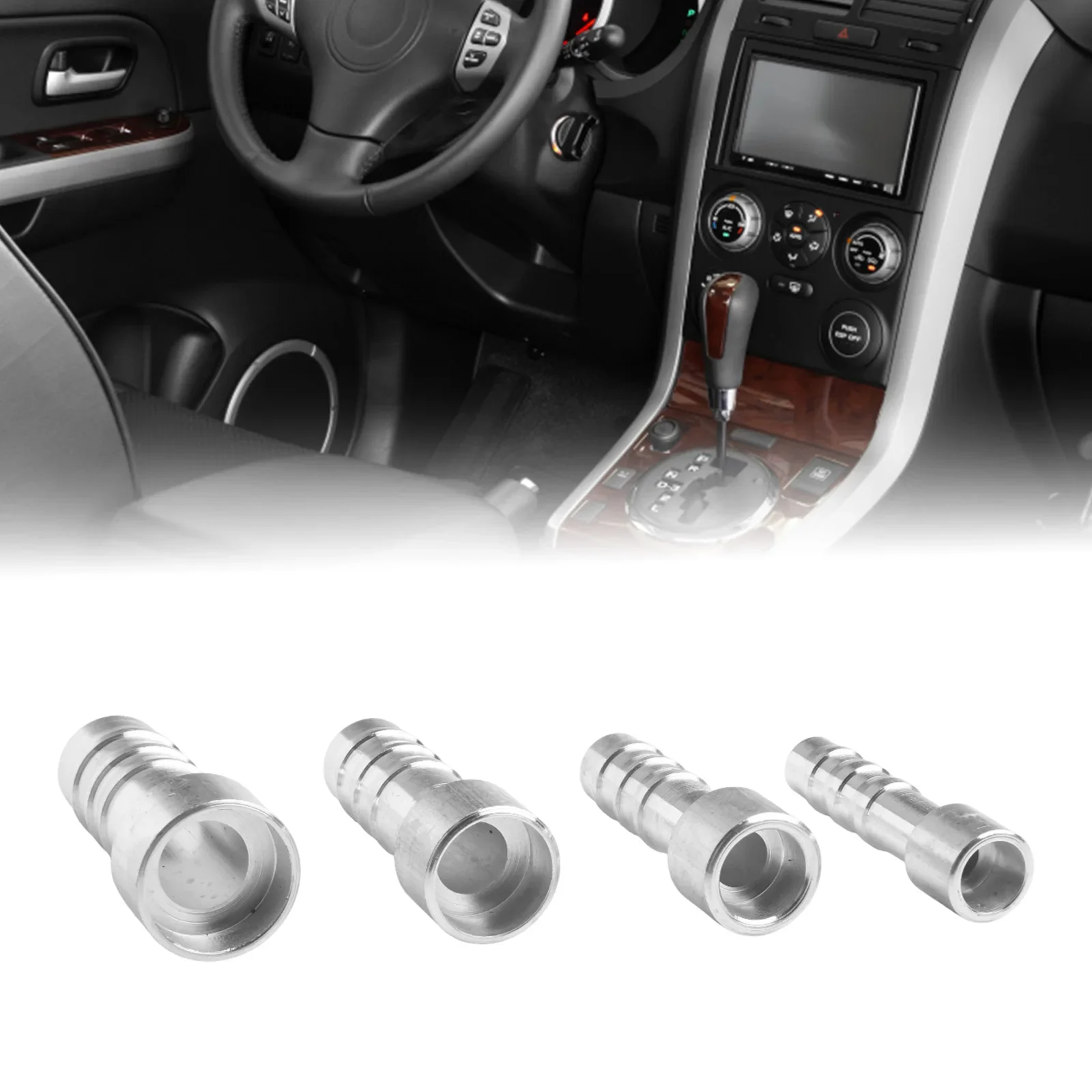 For Repairs For Assembly Barb Fitting Aluminum Joint Multiple Diameters Available For Automotive Air Conditioning