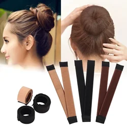 Lady Girl Hair Accessories Sweet French Dish Made Hair Band Ball Twist Magic DIY Tool Bun Maker Synthetic Donuts Bud Head Band