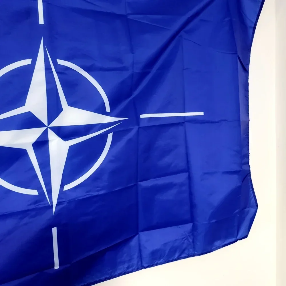 NATO Flag 90x150cm - Durable Polyester Banner for Indoor/Outdoor, All-Weather Resistant - view 3