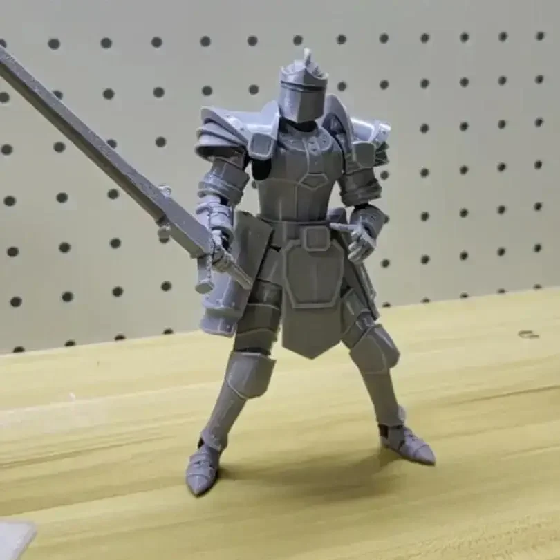 Medieval Heavy Armor 3d Printed Multi-articulated Mobile Soldier Model