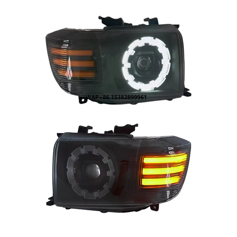 YU GUANG قطع غيار السيارات ترقية LED رئيس مصباح ل Toytoa لاند كروزر بيك اب 4X4 Lc 70 Lc71 75 76 النهار تشغيل أضواء المصابيح الأمامية #1