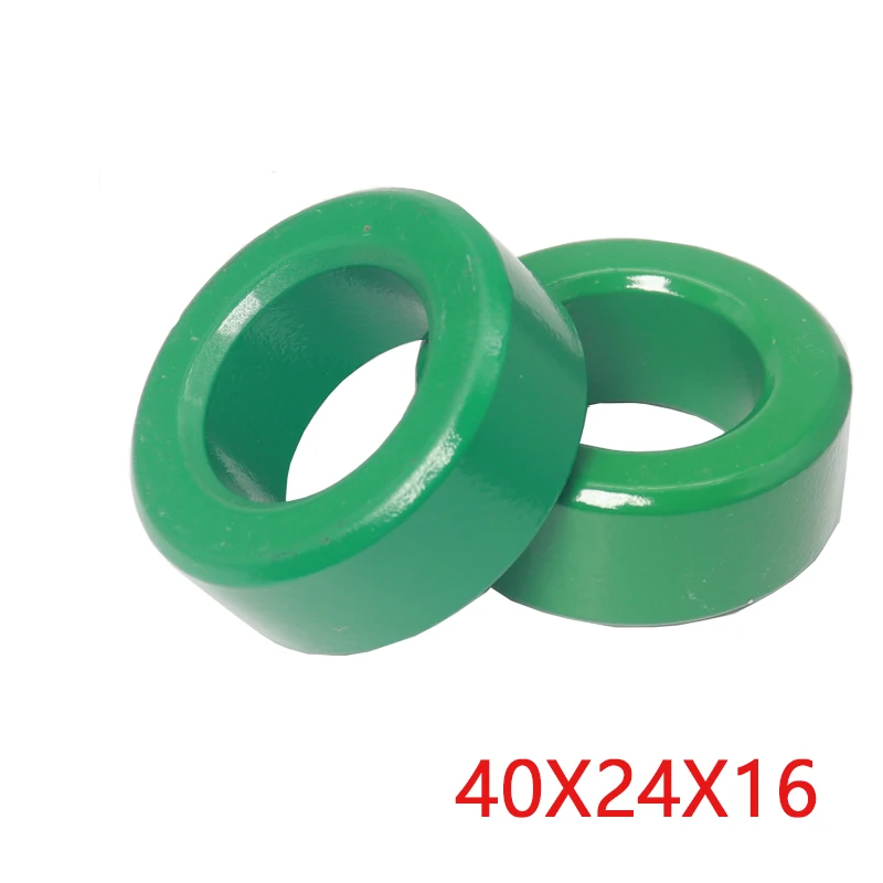 【1PCS】40*24*16mm Green Anti Interference Jamming Filter Magnetic Ring Inductor Mn-Zn Toroidal Ferrite Iron Core
