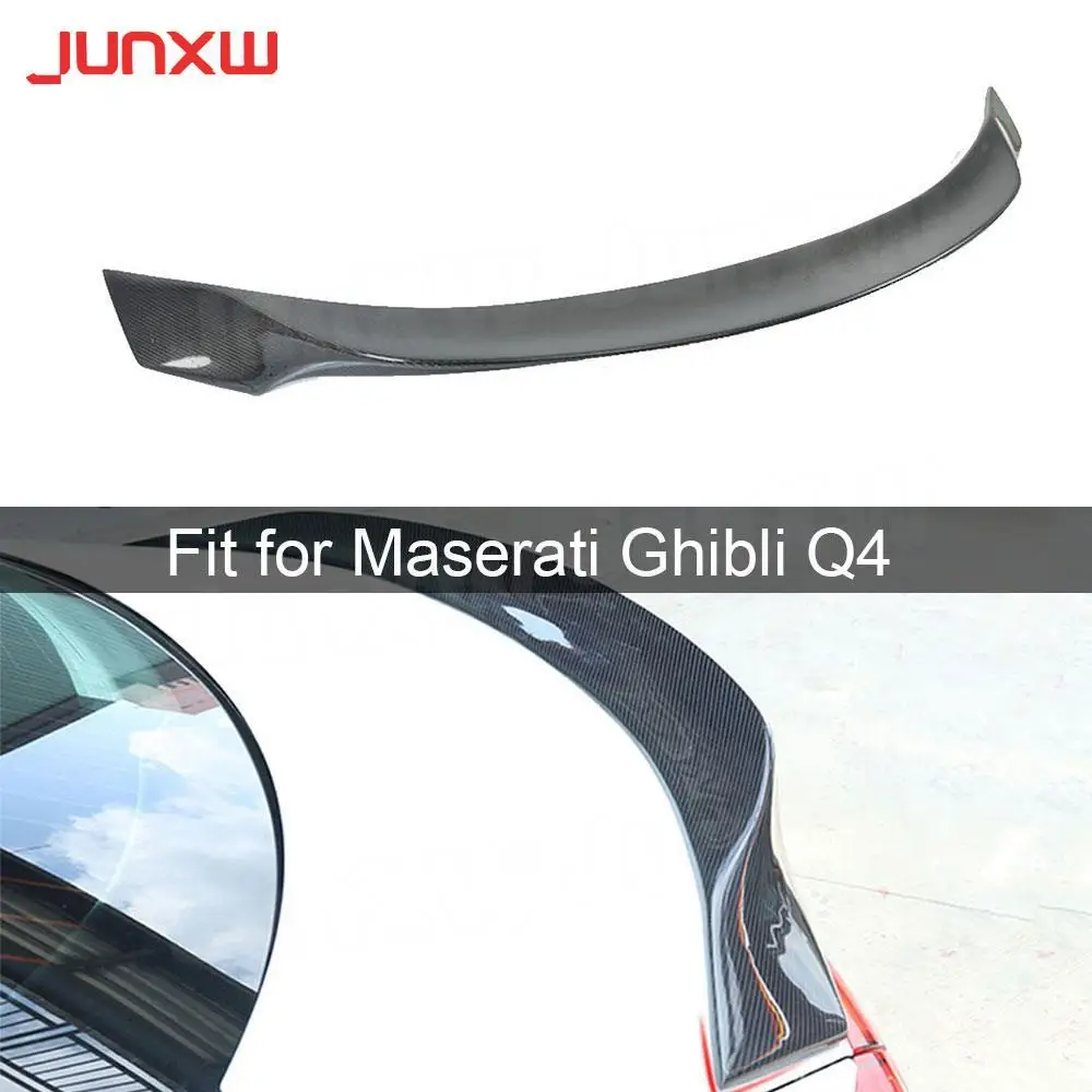 

Carbon Fiber Rear Spoiler Boot Duck Wings for Maserati Ghibli Q4 2014-2017 Car External Decoration