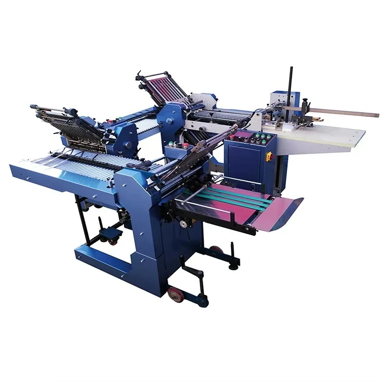 Paper Manual Akkordeon Cutting Creasing and Folding Embossing Machine Continous Sack Plan Cut News Papers Folding Machine 35x70