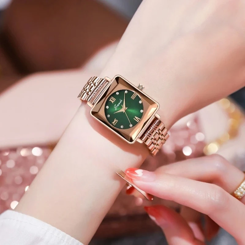 

Large Dial Square Women'S Wristwatch, Stainless Steel, New 2026 Style, Perfect Gift, High-End Selection, Trendy Women'S Watch.