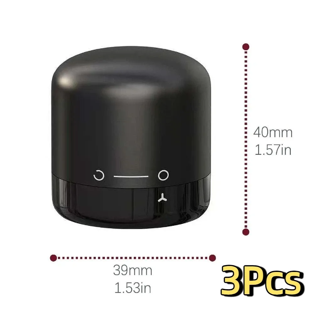 3Pcs Leak Proof Red Wine Bottles Stoppers Reusable Silicone Champagne Bottle Stopper Mini Vacuum Wine Bottle Plug Kitchen Use