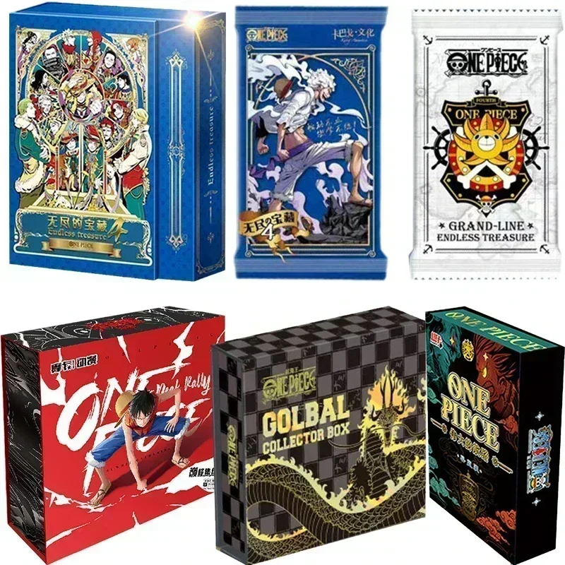 New Genuine One Piece Endless Treasure 4 Anime Collection Card Booster Box Series Rare SXR SSP Card Toy Children\'s Birthday Gift