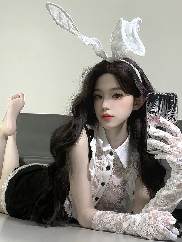 ชุดคอสเพลย์กระต่ายสาวเซ็กซี่ ชุดกระต่ายน่ารัก ชุดแม่บ้าน ชุดฮาโลวีน ชุดประจำชาติผู้หญิง สำหรับการแสดงบนเวที