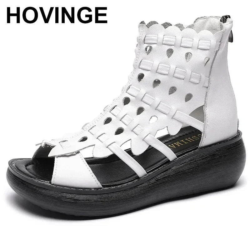 

New Classic Retro Summer Roman Sandals Platform Heighten Sandals Wedges Flat Comfortable Shoes Woman Fashionable Sandals