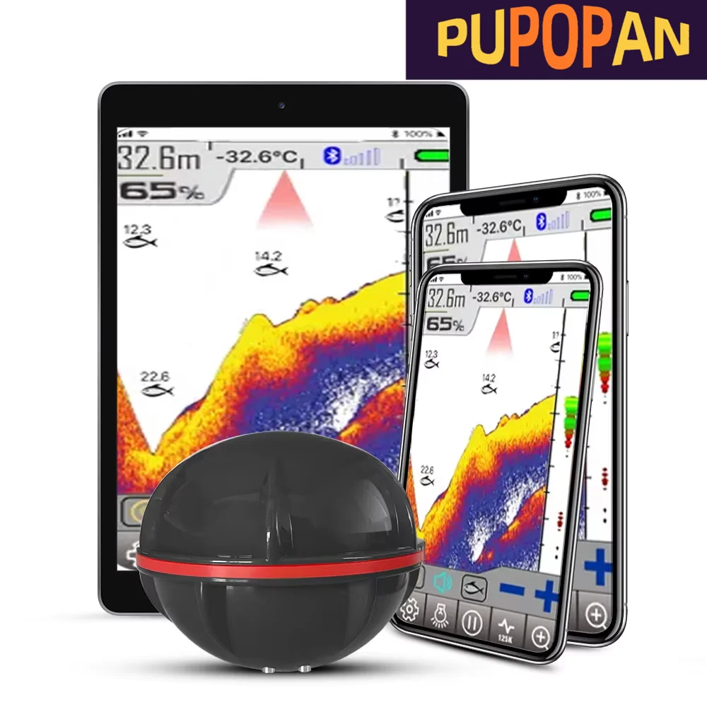 Sonda de Pesca Inalámbrica con GPS – 125KHz, 60M, App para móvil - imagen 3