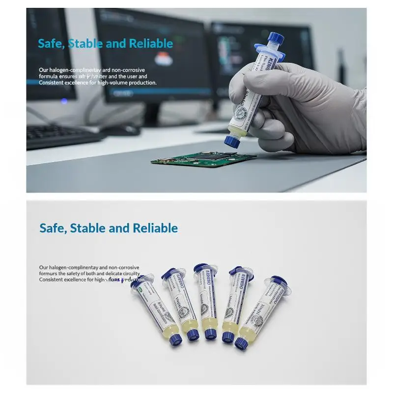 Lead-Free RMA-218 Soldering Flux Paste 1Pcs 10cc No-Clean Solder Paste for Industrial Welding Processing