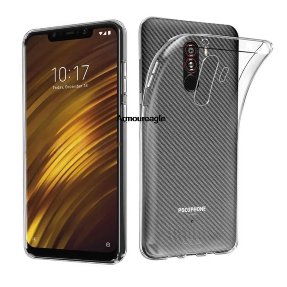 for xiaomi pocophone f1 case ultra slim tpu protective capa on xiami poco phone f1 pocof1 soft clear silicone back phone cover