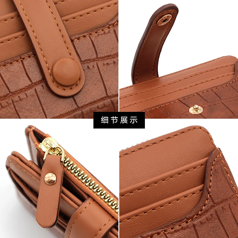 New Women's Wallet, Women's Zipper Buckle, Large Capacity, Multi Card Carrying Bag, Zero Wallet image 6