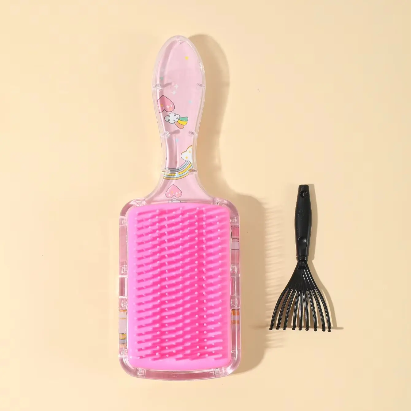 2 قطعة مشط الكرتون تدليك فروة الرأس وسادة هوائية تصفيف الشعر تنظيف مخلب المحمولة تصفيف الشعر مشط خاص للشعر المستعار الحقيقي #3