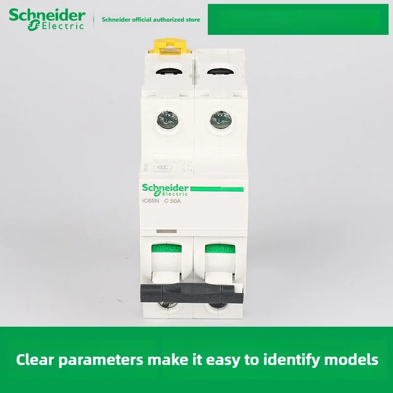 Schneider Electric Acti9 iC65N 1P MCB Miniatuurstroomonderbreker C 1A 2A 4A 6A 10A 16A 20A 25A 32A 40A 50A 63A Luchtschakelaar