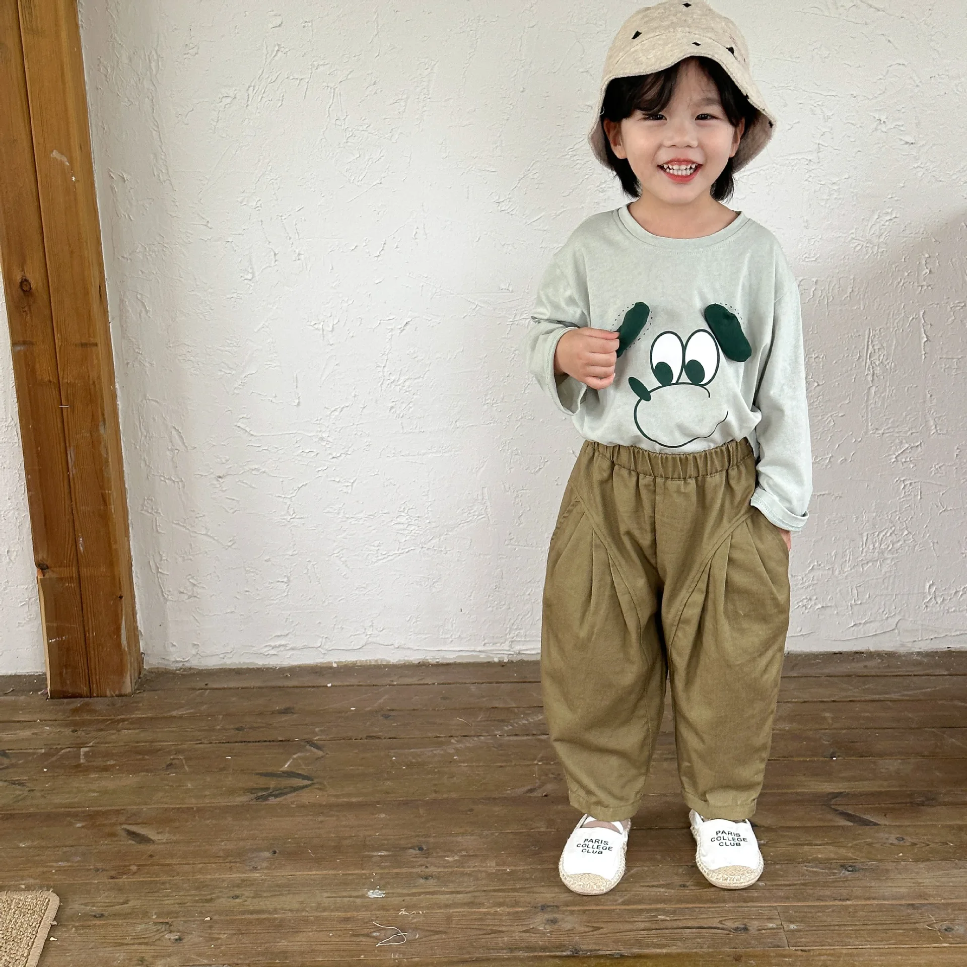Children Autumn Clothes Baby Cartoon Bottoming Shirt Loose Boy Girl Long Sleeve T-shirt Kids Cotton Tees Toddler Casual Tshirt image 5