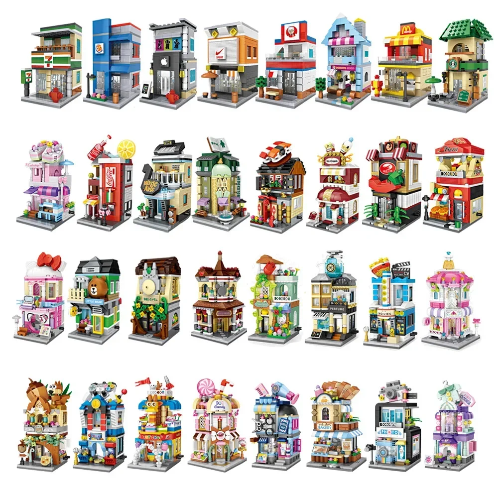 LOZ Mini Blocks City View Store Puzzle Building Toys Teens Gift Women Presents Home Decor