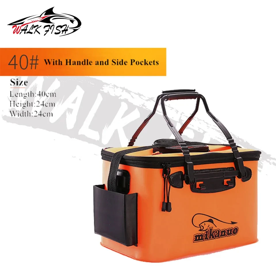 NONE SPAZIERGANG FISCH Verdicken Angeln Tasche Falten EVA Angeln Eimer Tragbare Live Fisch Box Lagerung Im Freien Wasserdichte Camping Wandern Tasche 10
