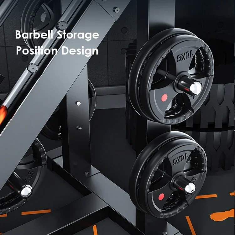 ZHOYA Allenamento per la forza Fitness commerciale Multi stazione Palestra Hack Squat e attrezzatura per pressa per gambe 2 in 1 Press per gambe Hack Squat