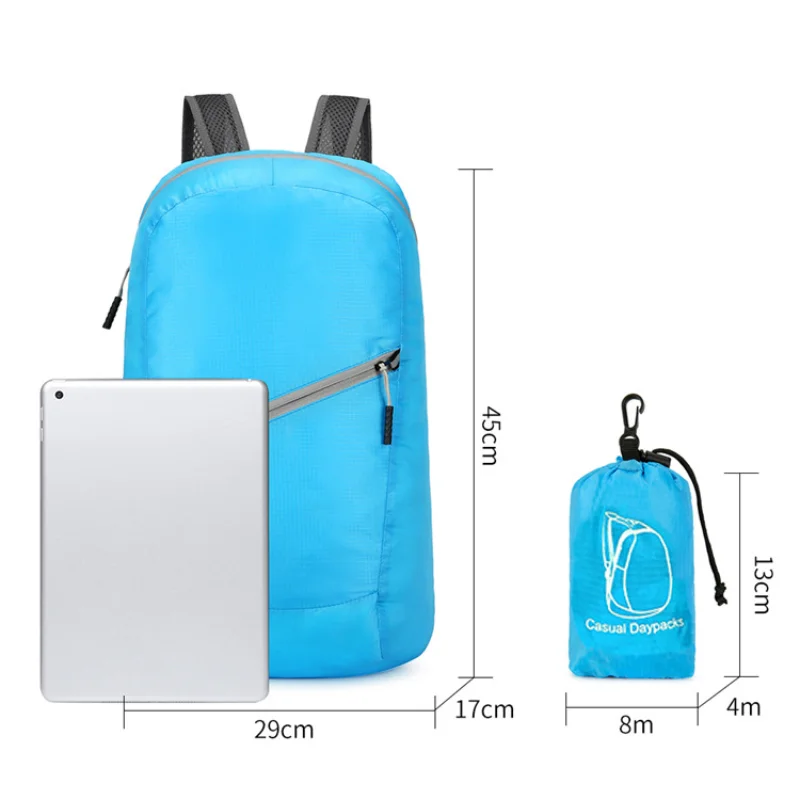 Tragbarer faltbarer Reise rucksack leichter Sport rucksack multifunktion ale Outdoor-Bergsteiger tasche Unisex wasserdichter Rucksack – Detail 24
