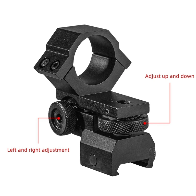 Imagem -06 - Anel Low Profile Unhas Duplas Ajustável Windage Elevation Rifle Scope Mount Laser Sight Lanterna Braçadeiras Caça Titular 25.4 mm