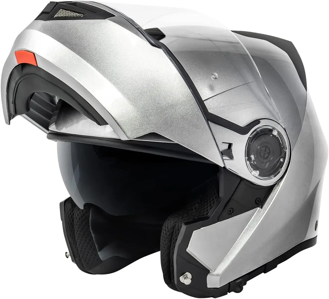 

(X-Large)VX28 Full Face Modular Flip-Up Motorcycle Helmet ECE & DOT Approved, Coolmax Cheek Pad & OTG Ready