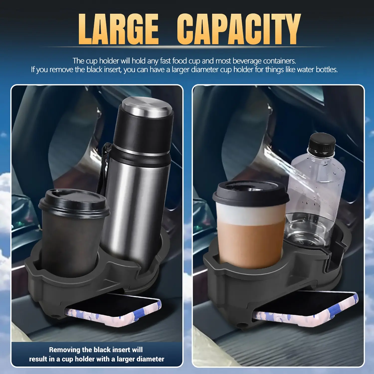 Suporte de copo duplo console copo de água inserção garrafa painel interior acessórios do carro para toyota 4runner 3a geração 1996-2002