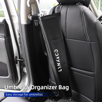 Car Waterproof Umbrella Storage Bag PU Leather Cover Umbrella Organizer Holder For LYNK&CO 01 02 03+ 05 06 09 PHEV 09 MHEV