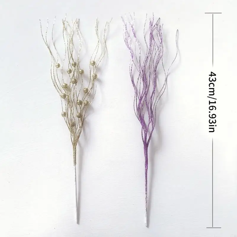 37me 인공 꽃 줄기 스템 10pcs 산산조각 난방 플라스틱 가지 가짜 꽃 꽃
