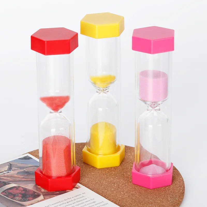 Colorful Hourglass Children Kid Gift 1/3/5/10/15min Timer Home Decor Mini Hourglass Early Education Toy Sandglass