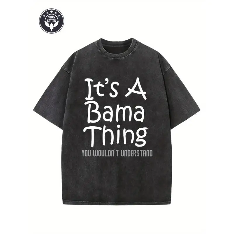 

"Casual Oversized 'Bama Thing' Graphic Tee for Women – Fun and Comfortable T-Shirt for Summer, Proud Southern Style"