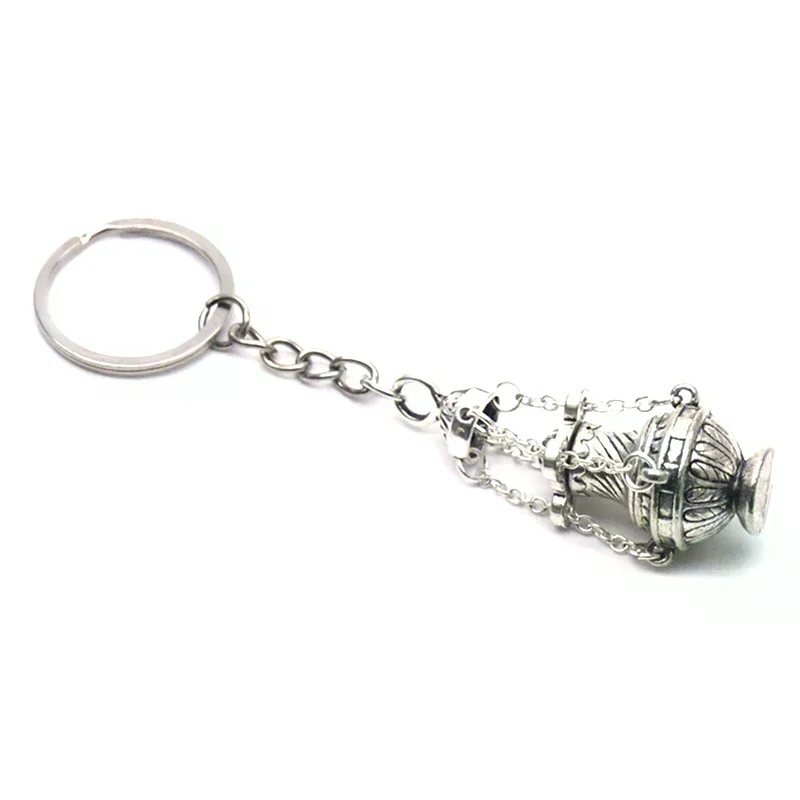 Christian Incense For Burner Keychain Metal Censer Religious For Key Ring Jewelry Bag Car Pendant Keyfob For Home Office